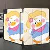 Yellow Hat Duckling Holder Cover Tablet Case For iPad Pro 2025 Pro 11th 10th 9th 8th 7th 12.9inch Air 4 5 M3 M2 1 2 M4 11inch