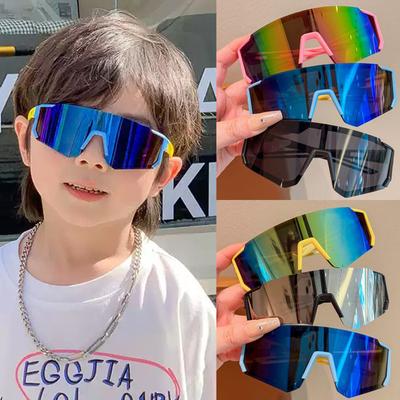 2 szt. Okulary rowerowe dla dzieci Dziecięce okulary przeciwsłoneczne do jazdy dla chłopców dziewczynek Modne outdoorowe gogle wiatroodporne Odporne na promieniowanie UV