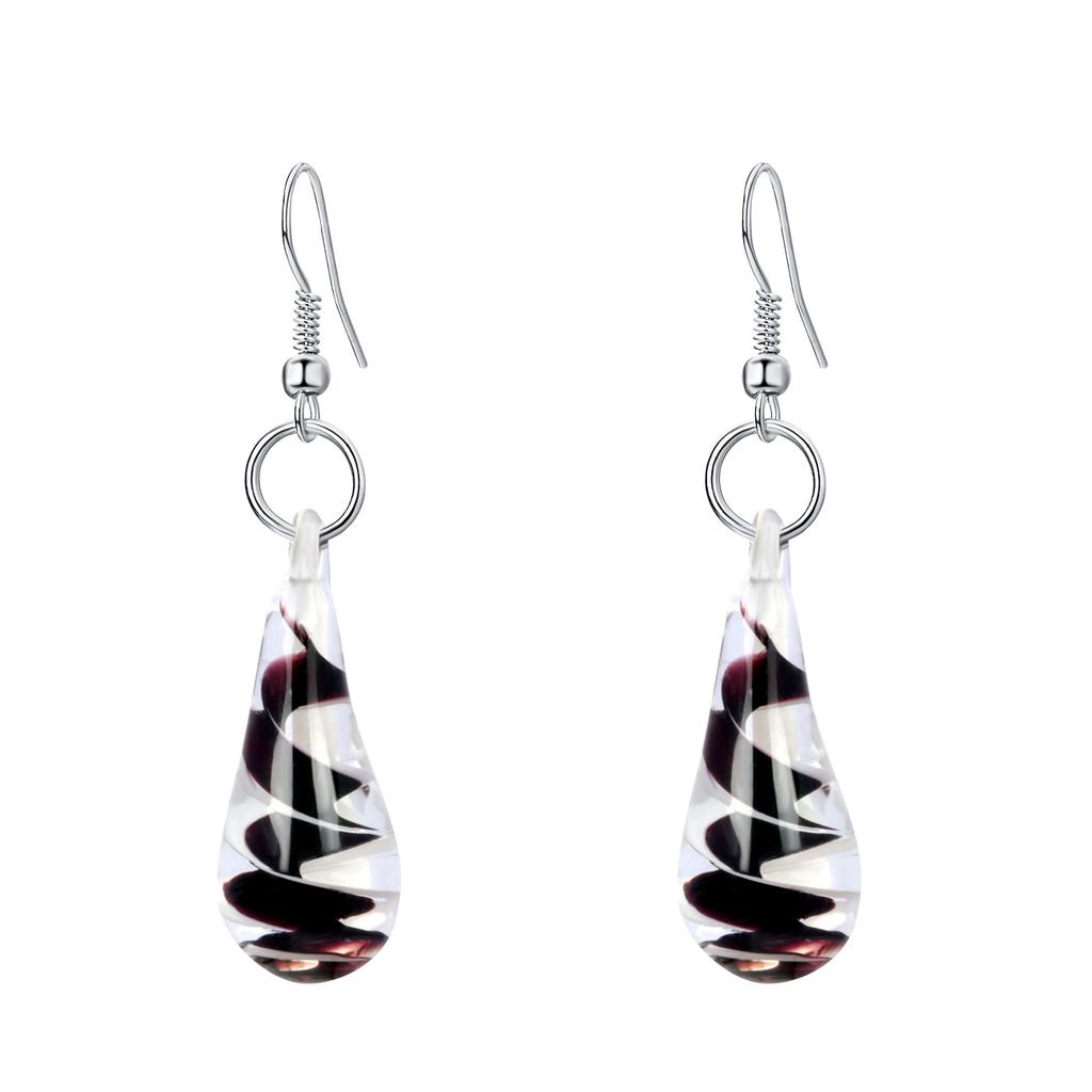 Art Earrings for Women Teen Girls Mom Sister, Murano Glass Baroque Art Glazed Waterdrop Dangle Earring Jewelry Gifts for Her