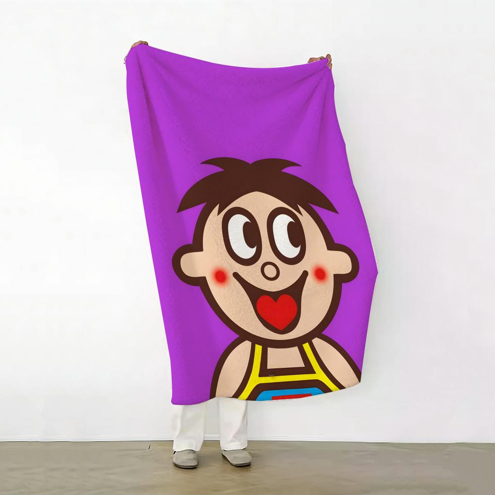 Cartoon H Hot Kid Milk k Throw Soft Warm Flannel Fleece Throw Blanket for Sofa Bed Travel Home