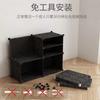 Shoe Rack Assembly Shoe Cabinet Plastic Storage Rack Dust-Proof Doorway Household Multifunctional Storage Rack Economical Storag