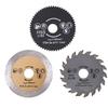 3Pcs Circular Saw Blade, 54.8 x 11.1mm, HSS Mini Wood Metal Cutting Circular Saw Blade with Mandrel, for Aluminum, Copper, Plastic, Wood, Ceramics,