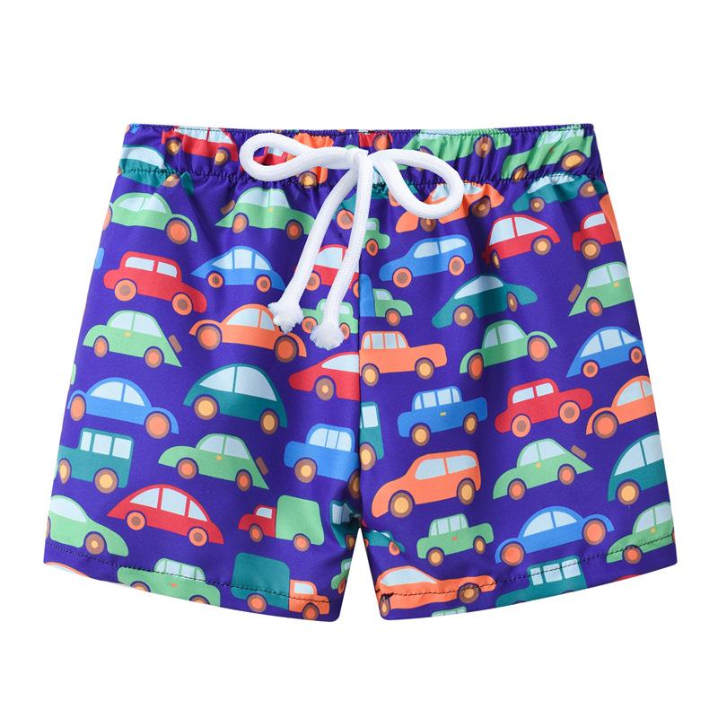 Boy's Spring and Summer Casual Shorts Fashion Print Beach Shorts