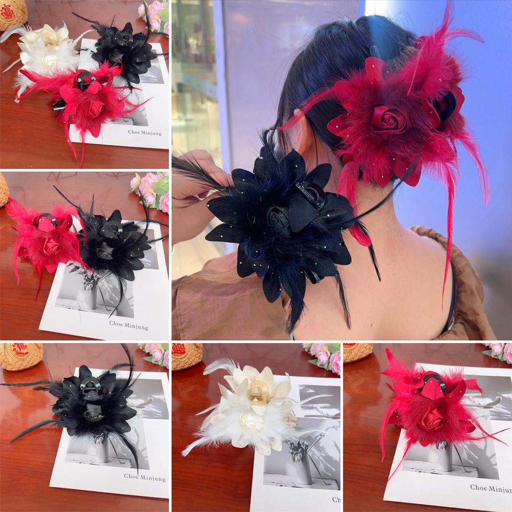 

Sequin Hair Clip Large Shark Clip New Hair Claw Hair Accessories бежевий