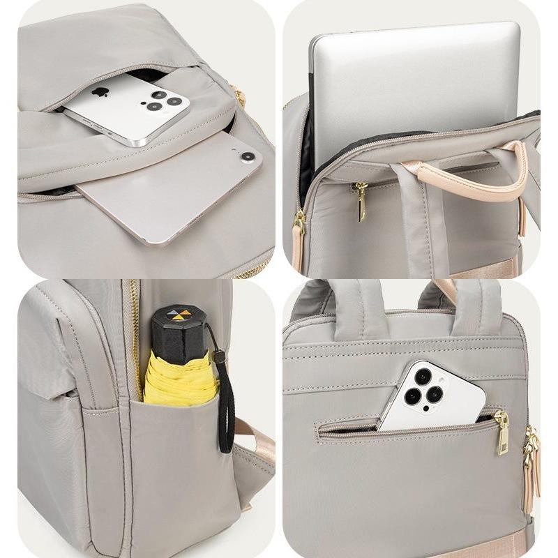 2026 New 15 inch Laptop Backpack Korean Style Simple Oxford Cloth Large Capacity Casual Travel Bag Fashion