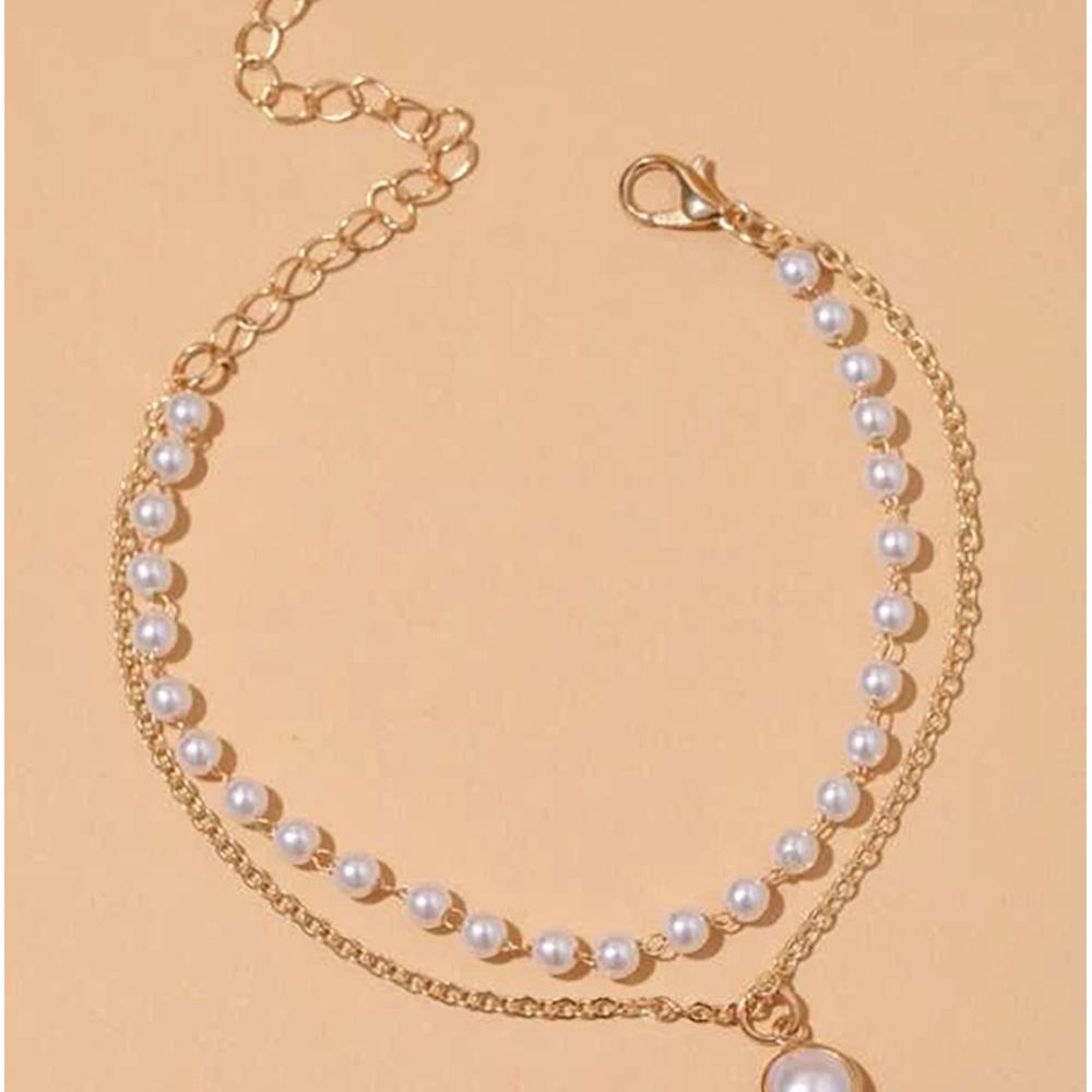 Retro Double-Layer Pearl Bracelet - European & American Style