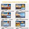 Quad HDMI Multiviewer Switch 4x1 w/PIP, POP, 4K@30Hz, HDMI Switcher 4 Port w/Multi-Viewer, 3.5mm Audio Output, 6 Viewing Modes
