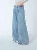 UNKNOWN PLANET One-Pleat More Wide Custom Denim Pants Blue