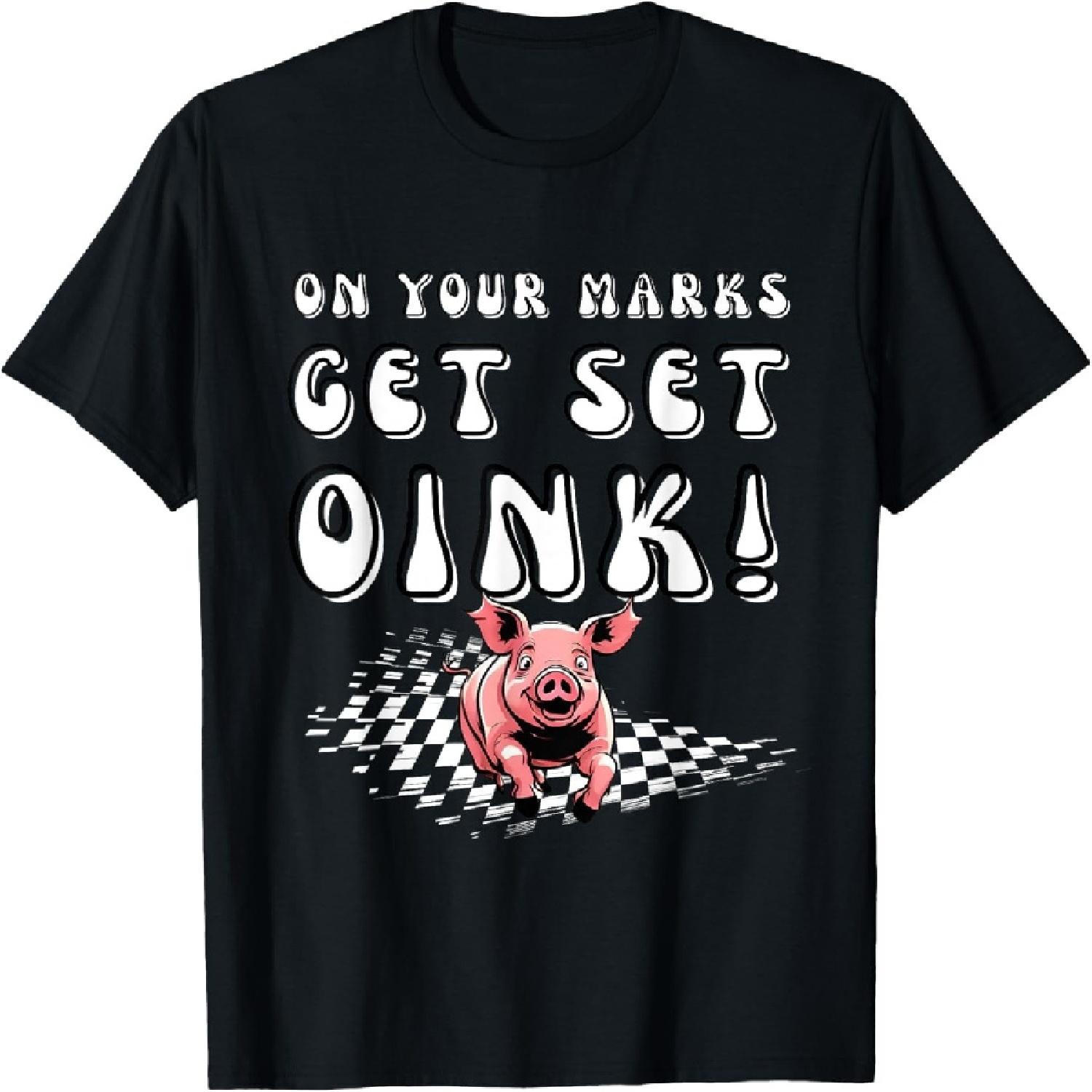 PIG Race Team Pig Running Team смешная картинка гоночная футболка S