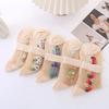 5 Pairs of Stockings Women's Midsole Summer Lace New Embroidery Style