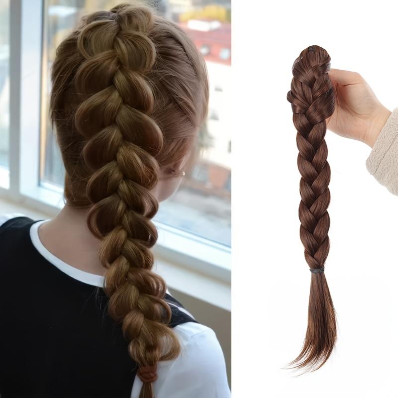 

Фіолетовий плетений хвіст для волосся, нарощування, перука з кліпсою-крабом для волосся, хвіст для волосся, крабики для волосся для дитячої вечірки, косплею, фіолетова перука