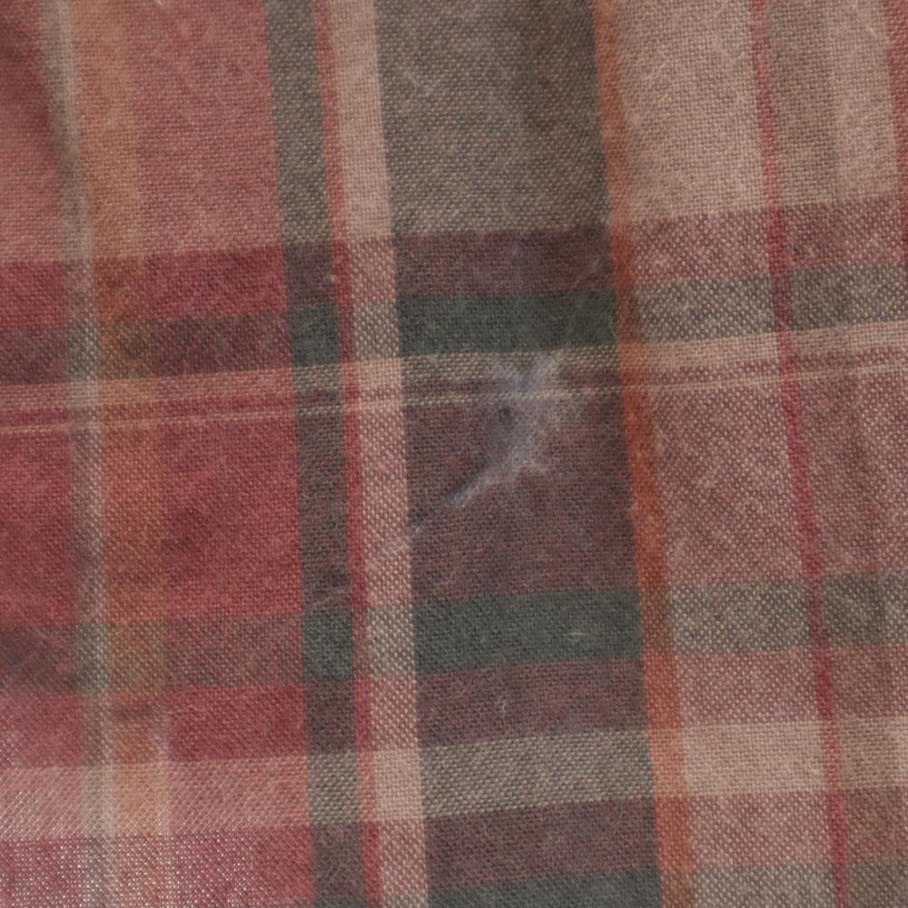 HYSTERIC Check Pattern Long sleeve pin tuck Band collar shirt F Tunic Women Used