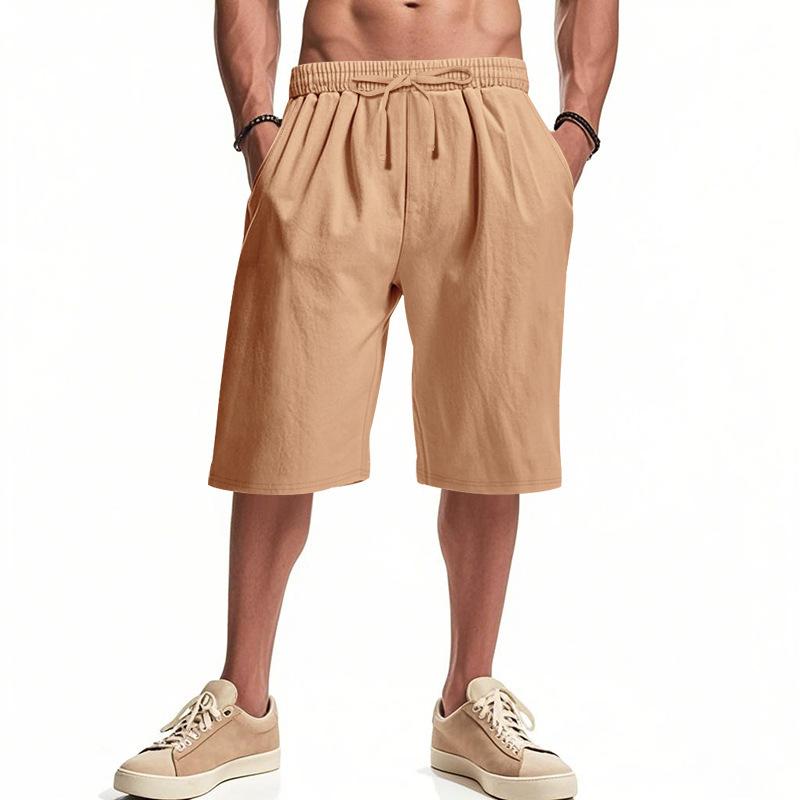 

Summer Men s Lightweight Linen Breathable Beach Sports Casual Loose Shorts XXXL