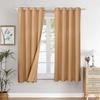 Polyester 100% Blackout Plain Long Door Curtains|100% Room Darkening| Blackout Long Door Curtains| 9 Feet |Set of 2| Plain Design