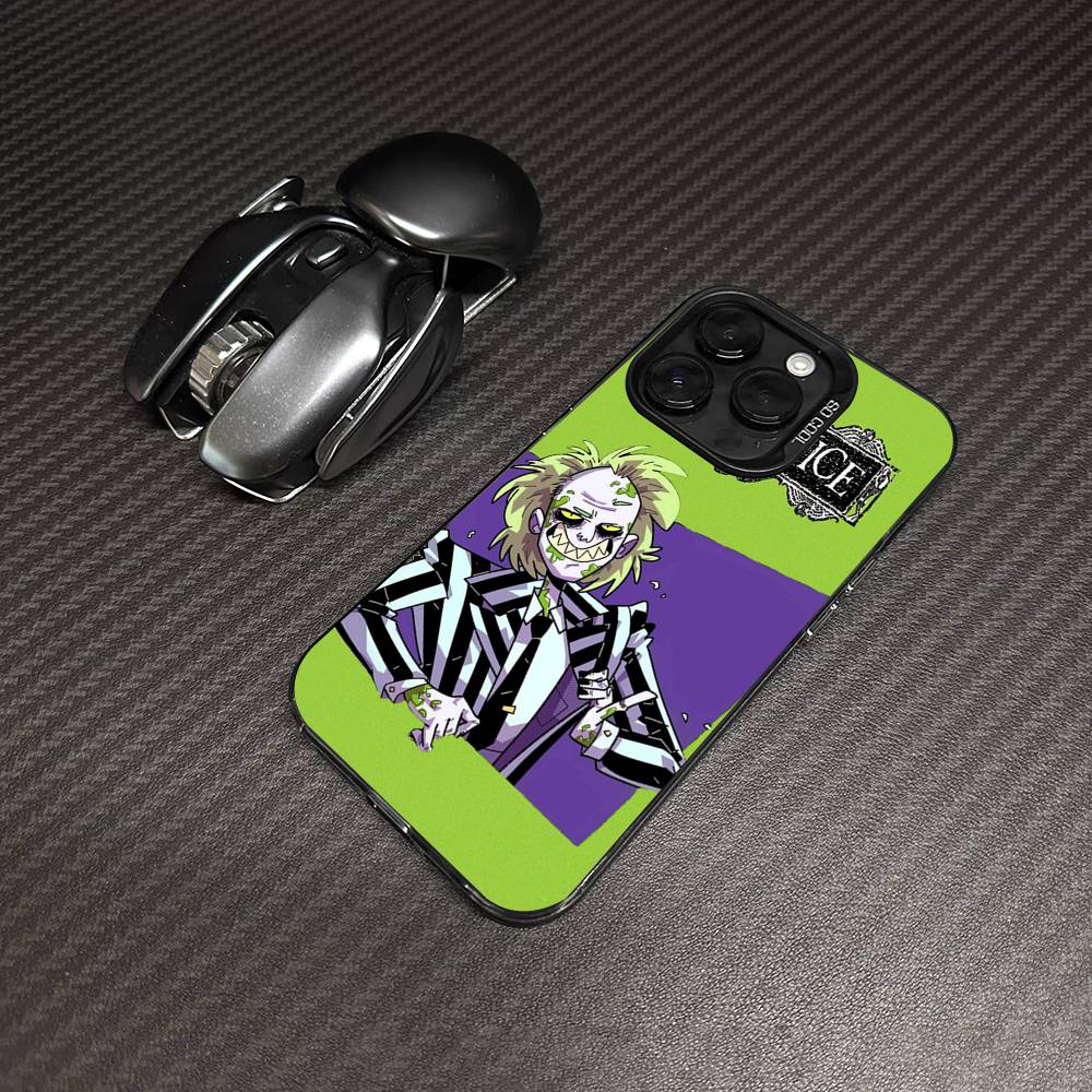 

B- Beetlejuices Horror Movie Phone Case For IPhone 17 16 15 14 11 12 13 Pro Max Plus Pro Colored Silver Cover iPhone 15pro max