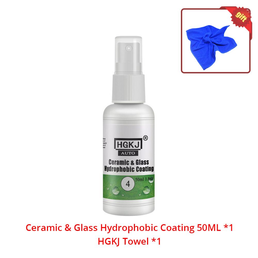 HVIERO-4 Keramikglas Nano Hydrophobe Beschichtung Anti-Regen 20-100ml Windschutzscheibe Regenschutzmittel Spray Auto Entferner Politur Zubehör