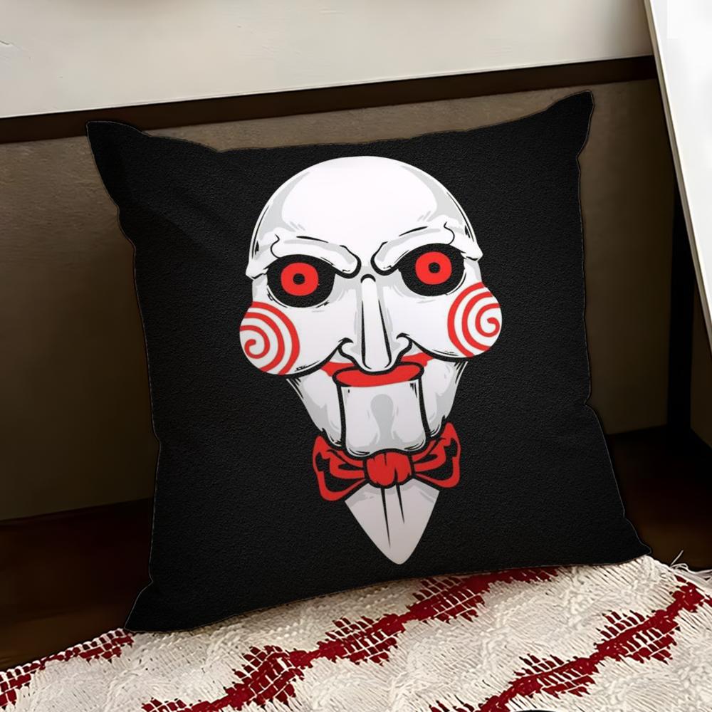 Horror Movie SSaw X Cushion Cover Reversible Soft Durable Pillow Cover Home Car MultiScene Use for Daily Comfort