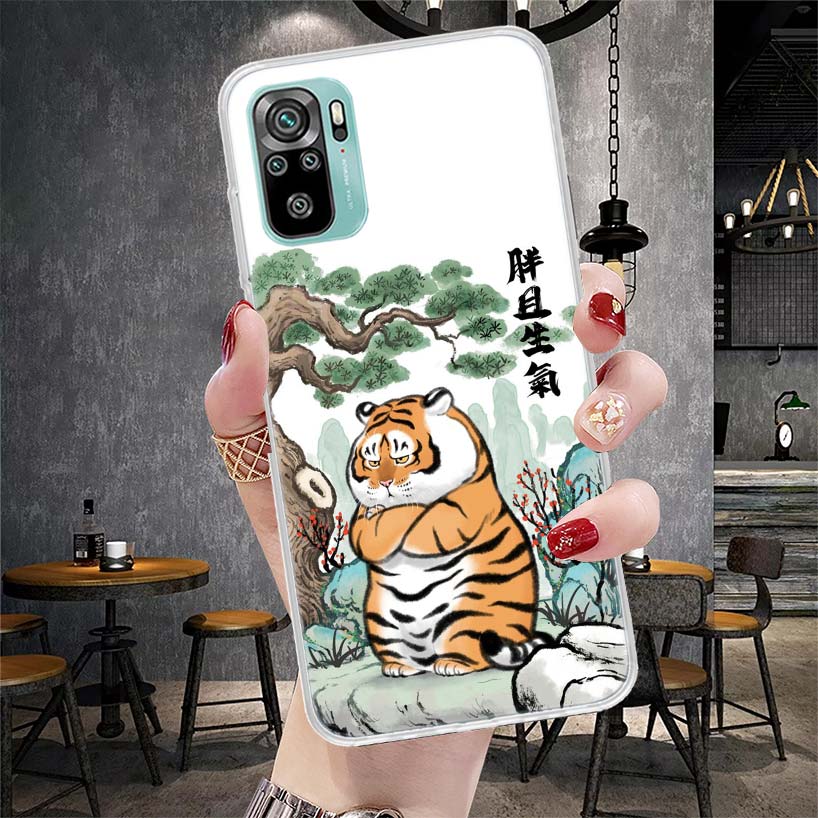 

Мультяшный Толстый Тигр Мягкий Чехол Для Телефона Для Xiaomi Redmi Note 15 14 14S 13 12 Pro Plus 12S 11 11S 11E 10 10S 11T 5G Fundas Coque Redmi Redmi Note 14 4G