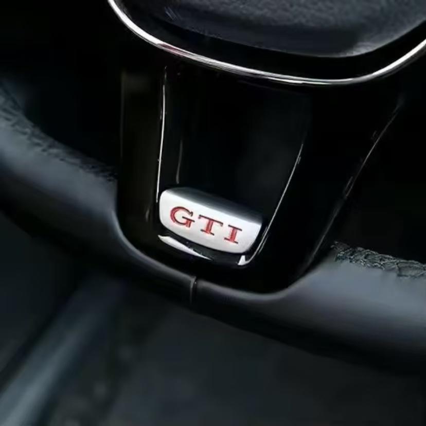Car Steering Wheel Accessories Metal Stickers For VW GTI R Line Polo Golf Passat Scirocco Tiguan Jetta T-ROC Touareg GTS/Hub Cap mkvg18