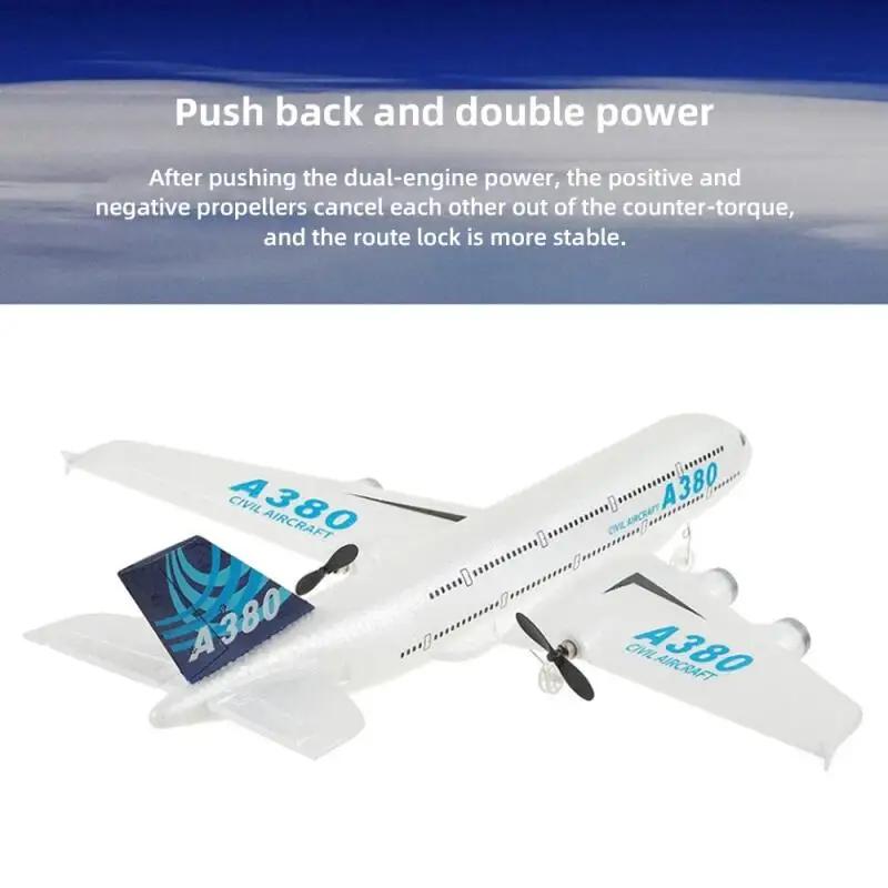 2.4G Rc A380 Foam Airplane Gyroscope Remote Control 3Ch Epp Aircraft Gyro Kids Toys Fixed Wing Plane Outdoor Easy Fly Boy Gifts