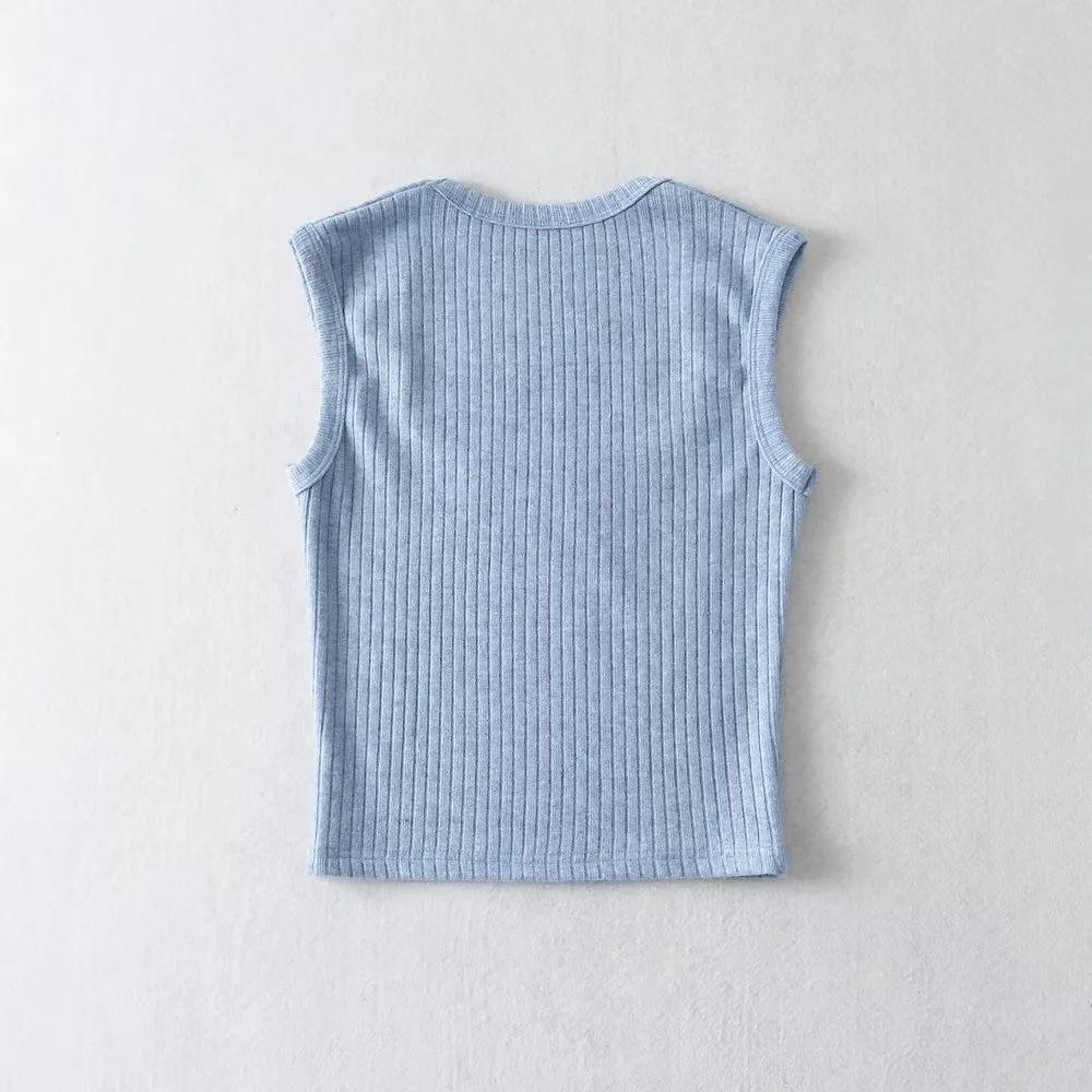 2023 Summer Square Neck Bodycon Cashmere-Texture Women's Slimming Vest