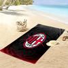 AC Mailand Print Strandtuch, Großes Weiches Schnelltrocknendes Handtuch für Strand Camping Schwimmen