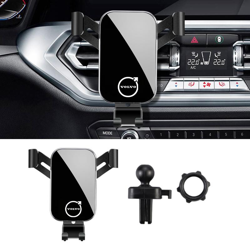 For Volvo V40 S80 V70 C30 XC40 FH500 V50 V60 XC60 S60 XC90 S90 V90 Car Phone Holder Fixed Bracket Stand Mobile Gravity Linkage