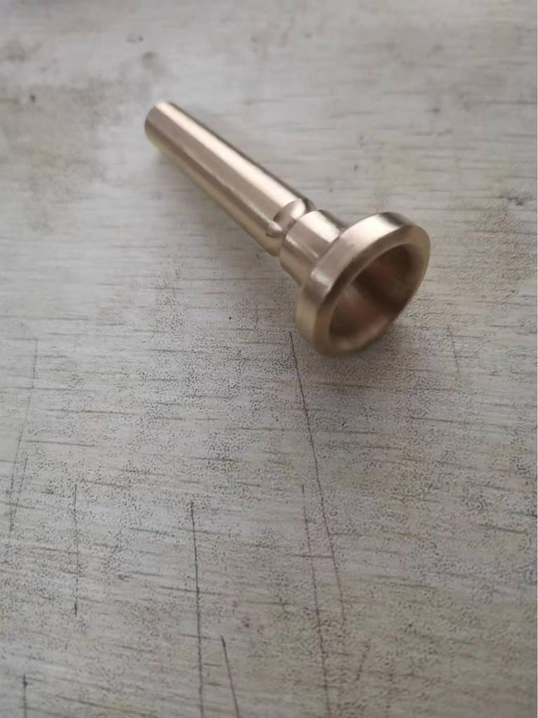 Gold Lacquered Copper Trumpet Mouthpiece for Military and Assault Trumpets