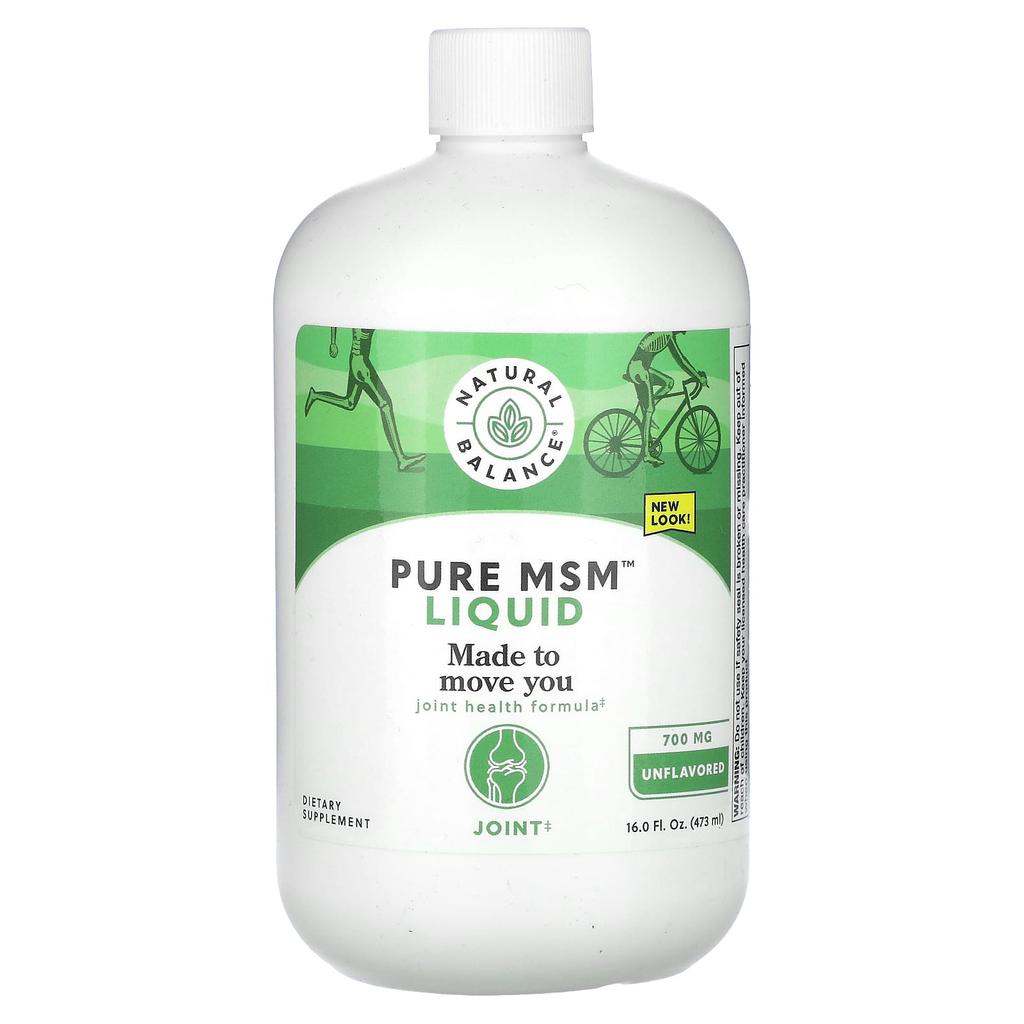 Pure MSM Liquid, Unflavored, 700Mg, 473Ml(16Fl Oz)