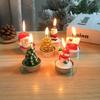 3pcs Creative Christmas Snowman Gingerbread Man Christmas Candle Aromatherapy Gift Set Home Decoration Birthday Gifts