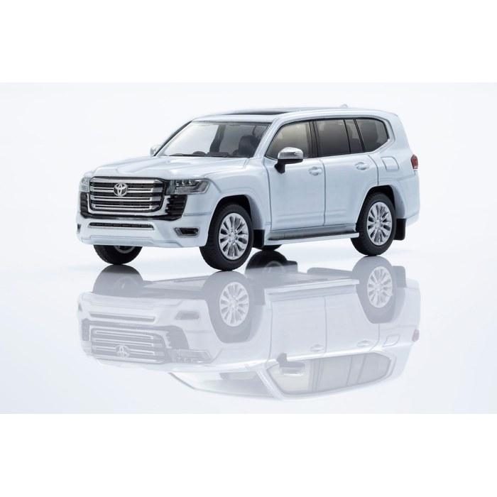 Kyosho MINI CAR & BOOK No.14 1/64 Toyota Land Cruiser Precious White Pearl