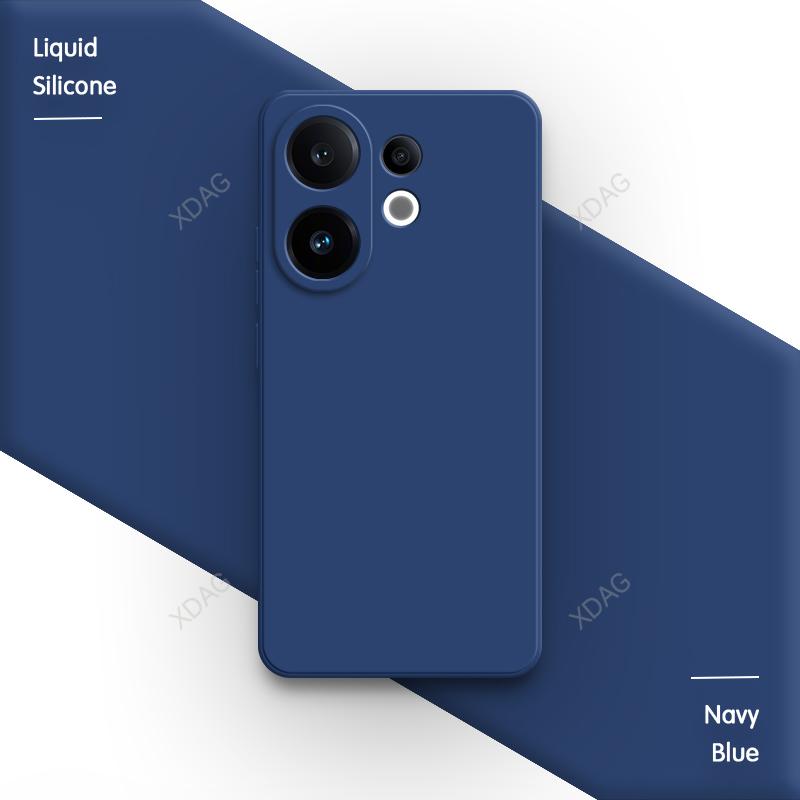 Lens Protection Original Phone Case for VIVO S30 Pro Mini 5G Soft Square Liquid Silicone Internal Flocking Dual Layer Back Cover