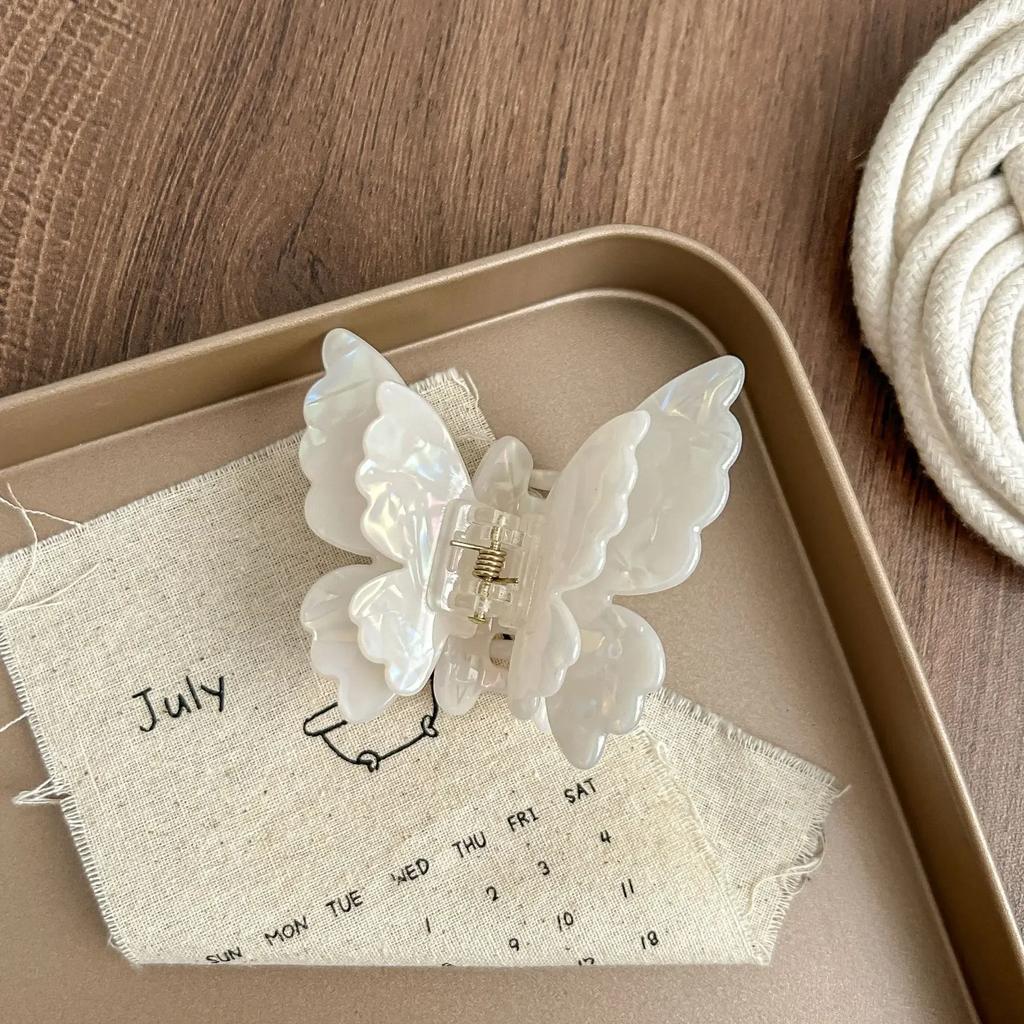 Hair Scratch Butterfly Retro Acetate Crab Fashion Vintage Hairpin Hair Catch for Women and Girl Hairpin Mermaid Hair Accessories