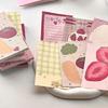 Fruits Pattern Design Stick Note Selves Stick Write Pad Great for School Office Journaling Multipurpose Paper Notepads