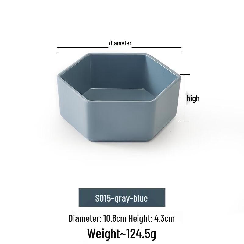 JIJUN Hexagonal Melamine Snack Bowls (10-Pack)