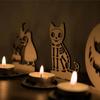 Wooden Crafts Ghost Candles Ghost Horror Halloween Party Decoration Home Living Room Ornament