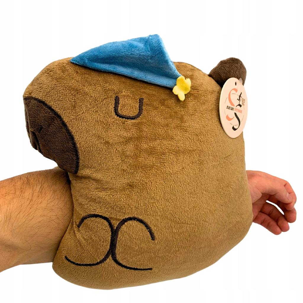 Capybara Sleeping Plush Pillow Cuddly Squish Large Toy