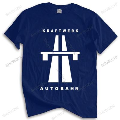 Men Brand T Shirt Summer 100% Cotton Tshirt Autobahn - Kraftwerk Mens Music T-Shirt Autobarn Drop Shipping