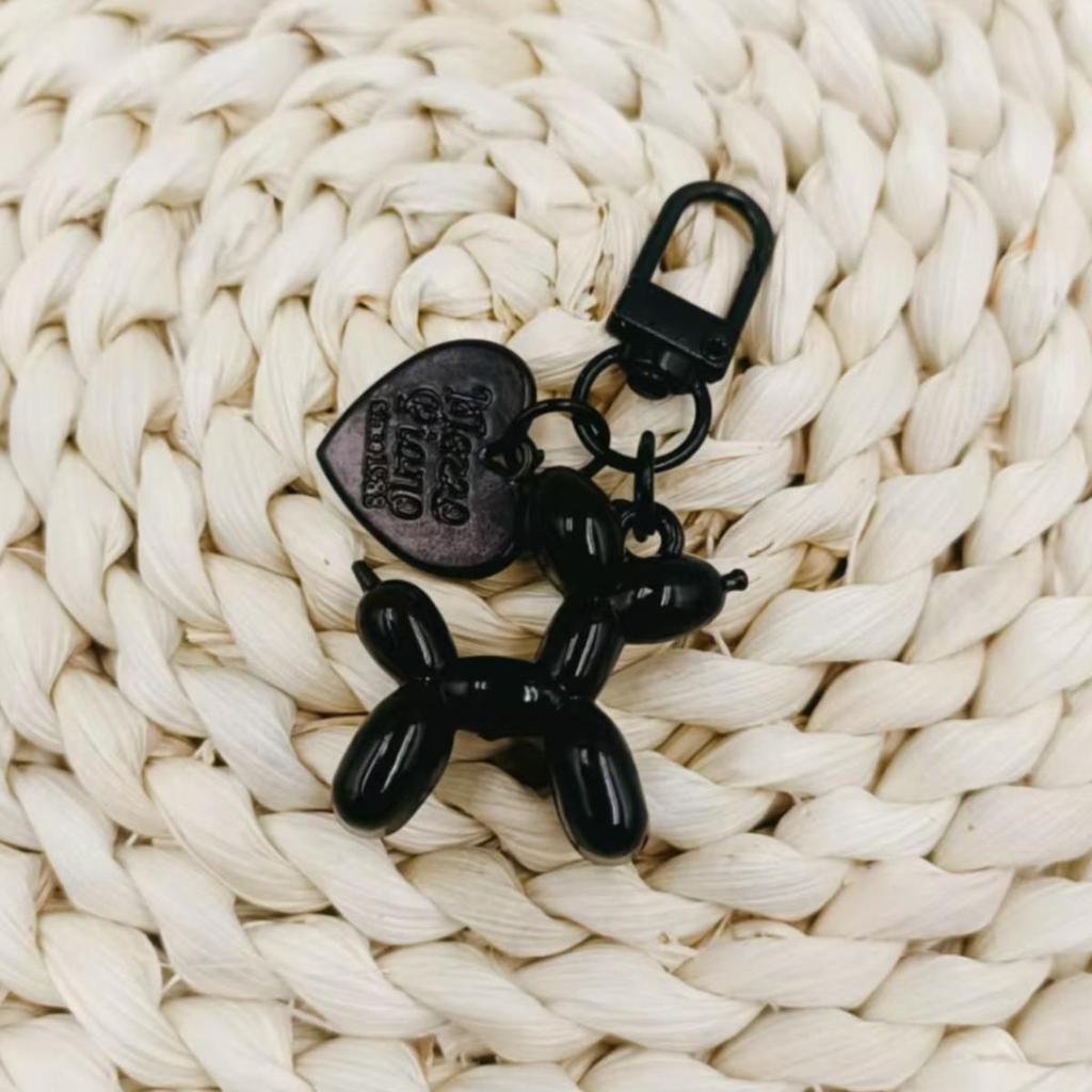 Bubble Dog Keychain: Balloon Dog Pendant, DIY PVC Soft Rubber Jewelry Gift