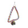 Bird Swing Toy Triangular Colorful Climbing Playing Rope Parrots Perch Stand for Cockatiels Parakeets 23cm