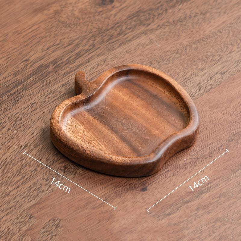 

Cartoon Squirrel Wooden Snack Tray Creative Walnut Wood Tea Tray Desktop Storage Container Pinecone Trays Decorative