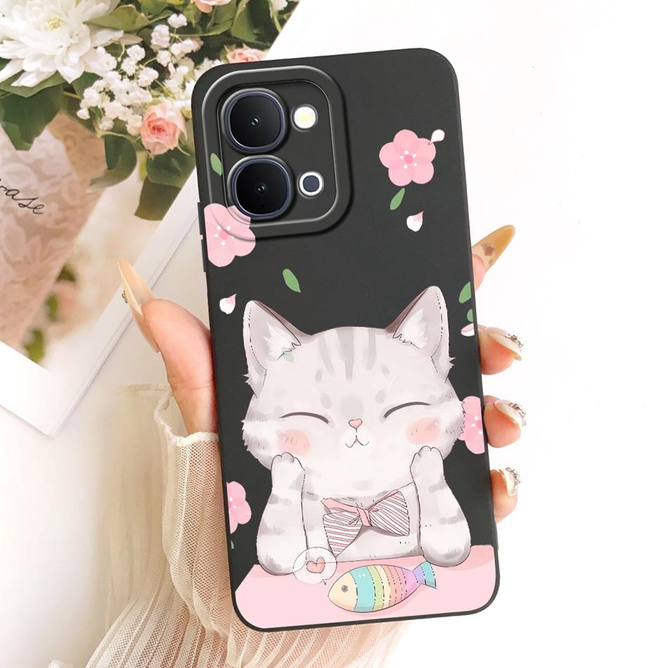 For Vivo Y31d Y51 Pro Y500i Cute Cat Flower Cartoon Phone Case For Vivo Y31D Y51Pro Y500i Soft Silicone Covers Bumpers