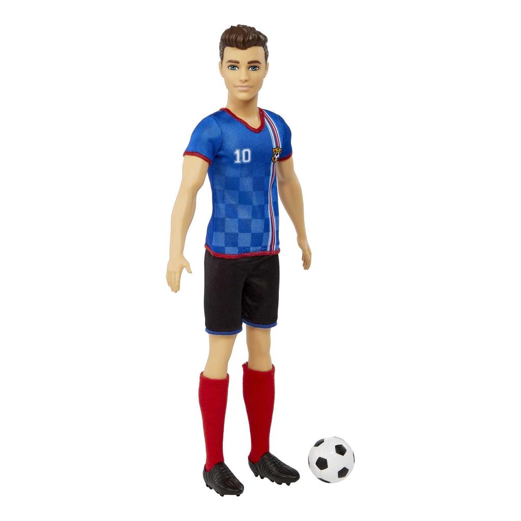 Barbie Soccer Doll Ken Colorful (Cropped Hair, #10 Uniform)