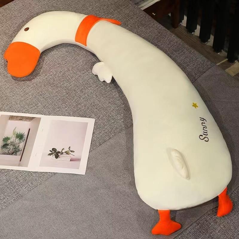 Cute sleeping on the legs, long throw pillow, plush, cute sleeping on the side, giving girls birthday gifts, giving girlfriends company gifts