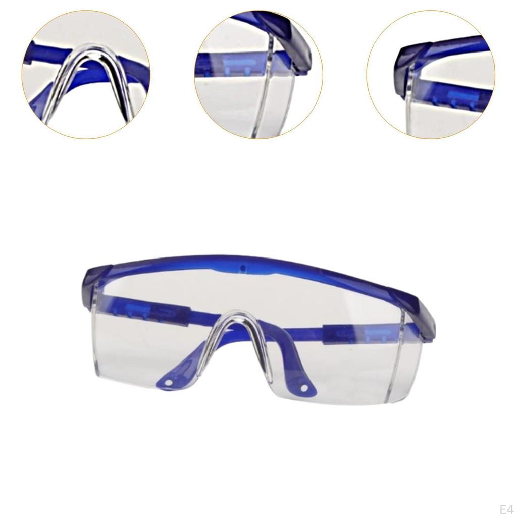 Safety Goggles Transparent Protective Eyewear for Cycling Outdoor Sports Black