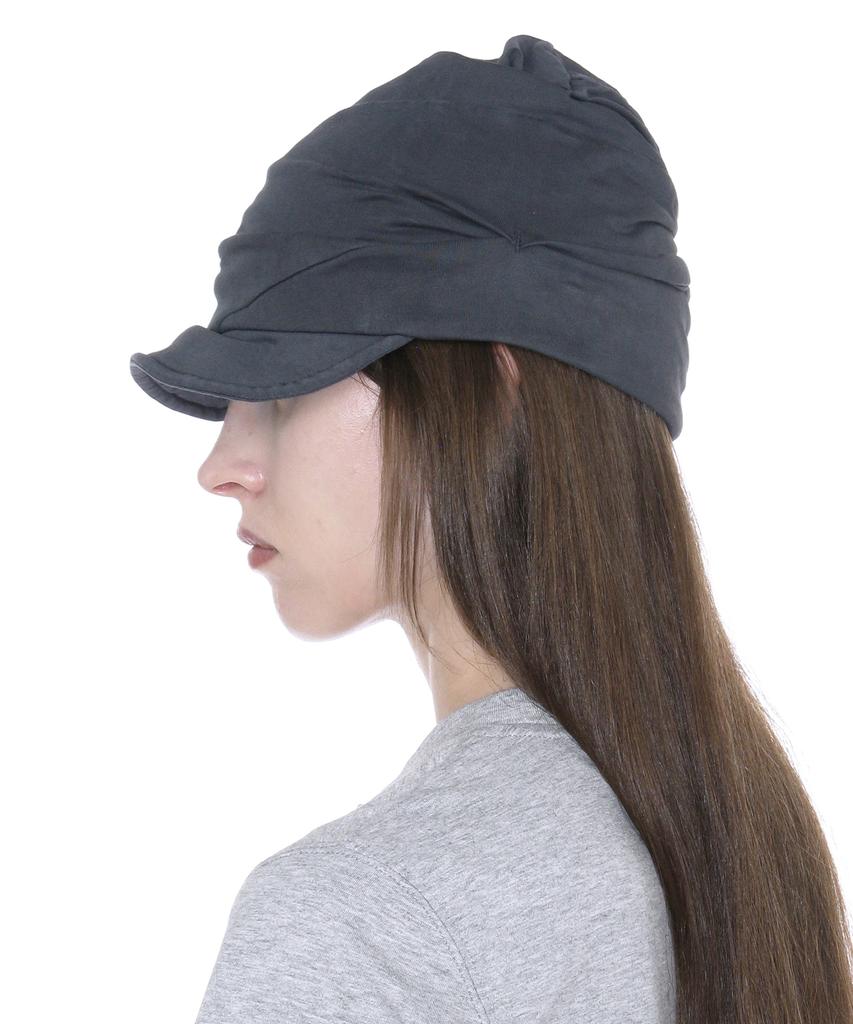 PARTIMENTO WOMEN Luched Drape Hat_Blue Gray