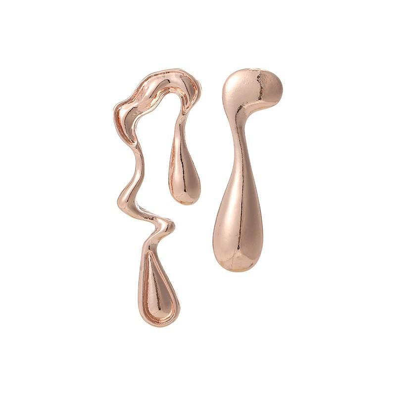 Einfache unregelmäßige Linien, Wassertropfen-Ohrringe, Schmuckstücke, modische und vielseitige neue Stecker für Damen