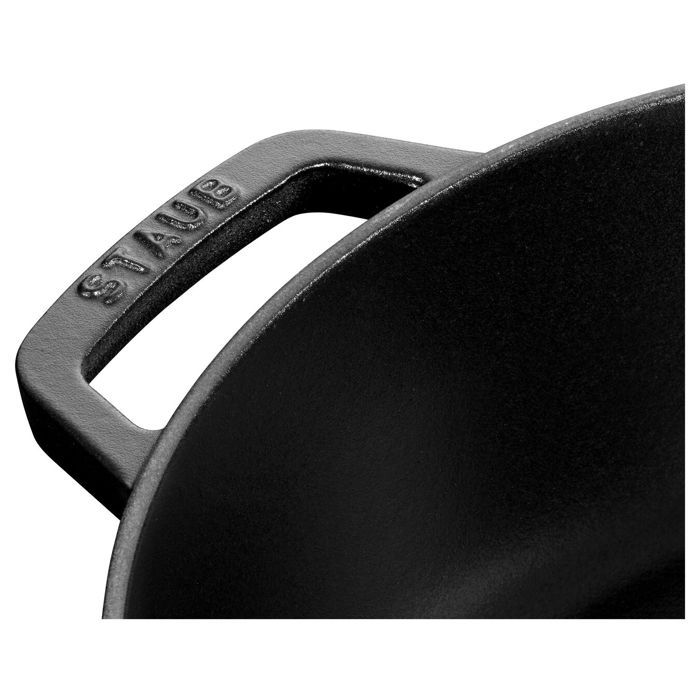 Cocotte Ronde - STAUB - Chistera - 28 cm - Fonte émaillée - 6,7 L - Noir Mat
