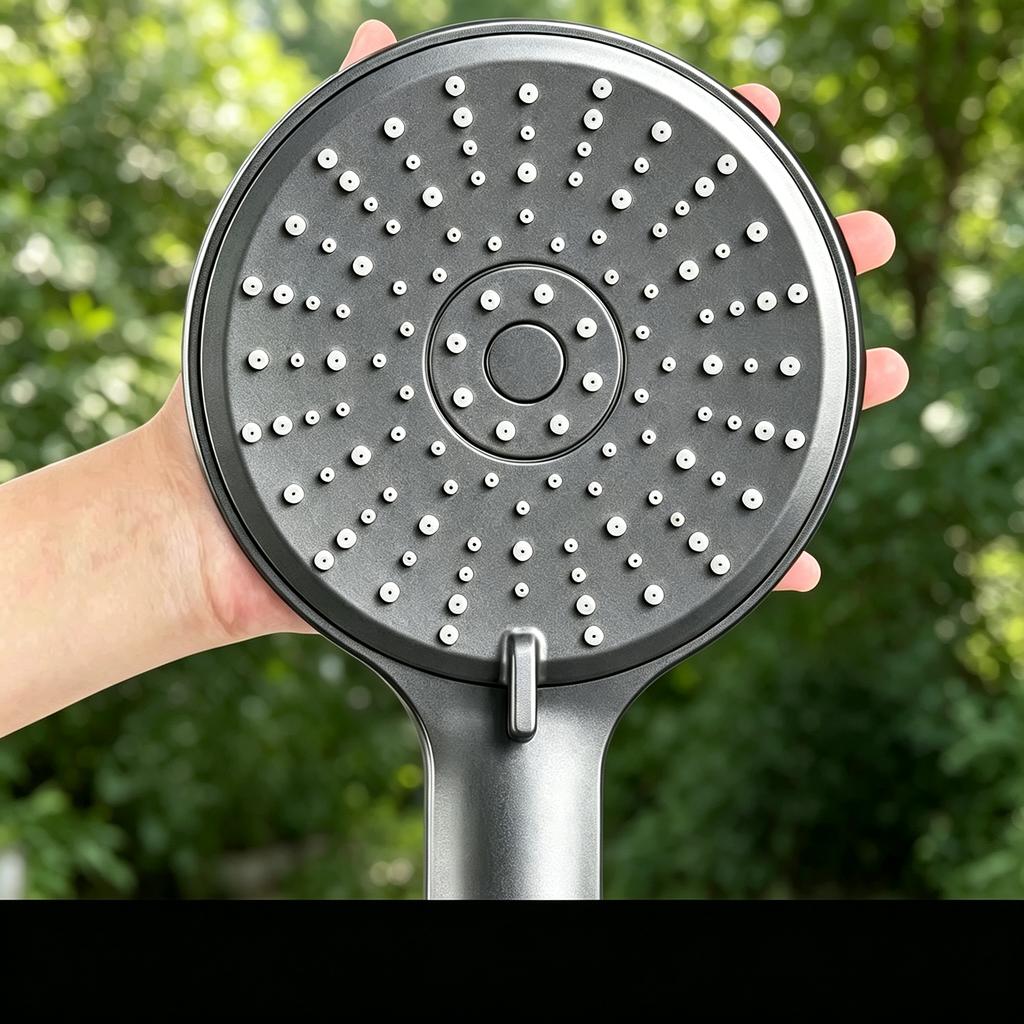 5 Modes Adjustable Handheld Shower Head High Pressure Silver Black Grey Rainfall Sprayer Household Bathroom Accessory