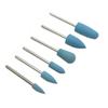 6pcs/10pcs Silicone Rubber Dental Polishing Polisher Grinders Nail Drill Bits for Electric Manicure 2.35mm Shank
